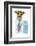 Tourist Dog With A Hat A Tie And A Case-Javier Brosch-Framed Photographic Print