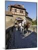 Tourist Horse and Carriage Passing Through the Rodertor, Rothenburg Ob Der Tauber, Germany-Gary Cook-Mounted Photographic Print