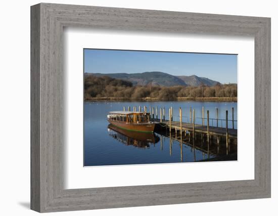 Tourist Launch, Derwentwater, Keswick, Lake District National Park, Cumbria, England, United Kingdo-James Emmerson-Framed Photographic Print