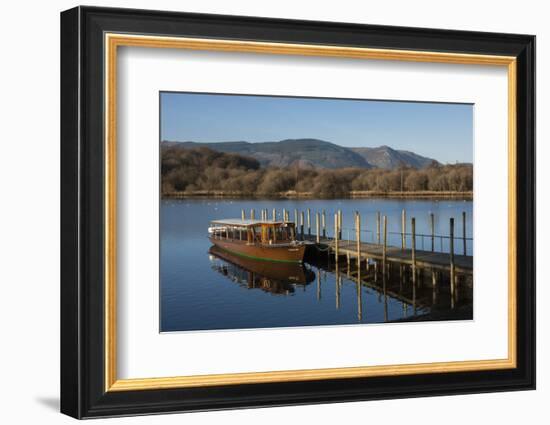 Tourist Launch, Derwentwater, Keswick, Lake District National Park, Cumbria, England, United Kingdo-James Emmerson-Framed Photographic Print