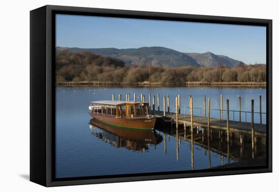 Tourist Launch, Derwentwater, Keswick, Lake District National Park, Cumbria, England, United Kingdo-James Emmerson-Framed Premier Image Canvas