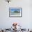 Tourist on a Traditional Dhow Boat, the Rock Restaurant, Bwejuu Beach, Zanzibar, Tanzania-Peter Richardson-Framed Photographic Print displayed on a wall