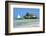 Tourist on a Traditional Dhow Boat, the Rock Restaurant, Bwejuu Beach, Zanzibar, Tanzania-Peter Richardson-Framed Photographic Print