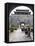 Tourist Rickshaw at a City Gate Watch Tower, Qufu City, Shandong Province, China-Kober Christian-Framed Premier Image Canvas