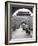 Tourist Rickshaw at a City Gate Watch Tower, Qufu City, Shandong Province, China-Kober Christian-Framed Photographic Print