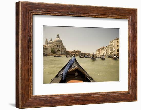 Tourist Ride in Gondolas on the Grand Canal in Venice, Italy-David Noyes-Framed Photographic Print