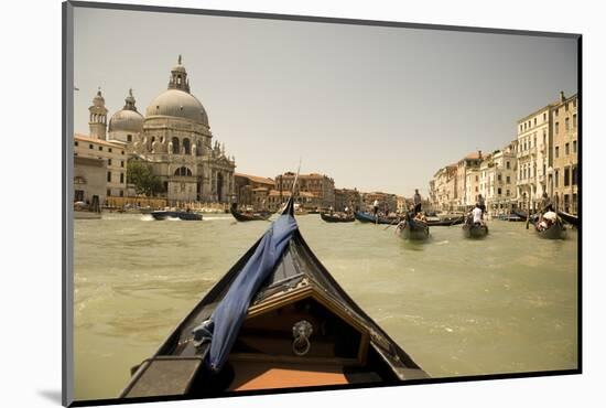 Tourist Ride in Gondolas on the Grand Canal in Venice, Italy-David Noyes-Mounted Photographic Print