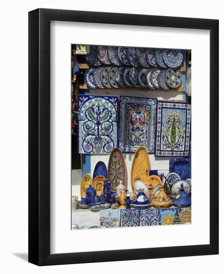 Tourist Shop, Sidi Bou Said, Near Tunis, Tunisia, North Africa, Africa-Ethel Davies-Framed Photographic Print