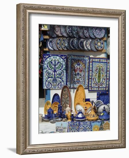 Tourist Shop, Sidi Bou Said, Near Tunis, Tunisia, North Africa, Africa-Ethel Davies-Framed Photographic Print