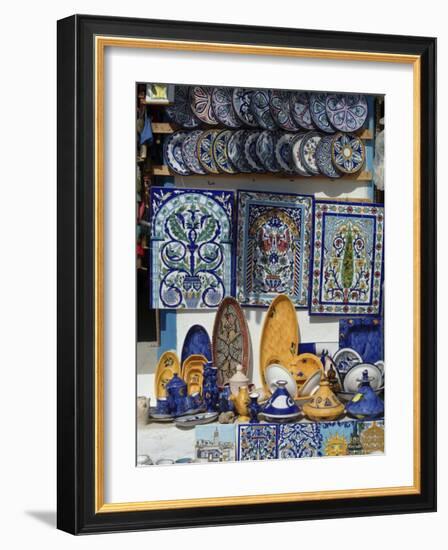 Tourist Shop, Sidi Bou Said, Near Tunis, Tunisia, North Africa, Africa-Ethel Davies-Framed Photographic Print