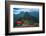 Tourist under the Shade of A Red Umbrella Looking at Machu Picchu-Mark Skalny-Framed Photographic Print