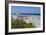 Tourists and beach umbrellas at La Pelosa Beach, Stintino, Asinara Nat'l Park, Sardinia, Italy-Roberto Moiola-Framed Photographic Print