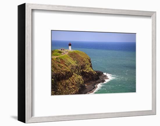 Tourists at Kilauea Lighthouse, Kauai, Hawaii, USA-Jaynes Gallery-Framed Photographic Print