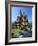 Tourists Checking Map Beside Heddal Stave Church, Norway's Largest Wooden Stavekirke-Doug Pearson-Framed Photographic Print