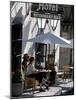 Tourists Drinking Outside a Hotel in Real de Catorce, Mexico-Alexander Nesbitt-Mounted Photographic Print