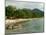 Tourists Enjoying Nipah Beach at Sunset Time, Pangkor Island, Perak State, Malaysia-Richard Nebesky-Mounted Photographic Print