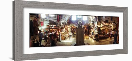 Tourists in a Market, Grand Bazaar, Istanbul, Turkey-null-Framed Photographic Print