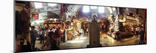 Tourists in a Market, Grand Bazaar, Istanbul, Turkey-null-Mounted Photographic Print