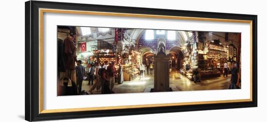 Tourists in a Market, Grand Bazaar, Istanbul, Turkey-null-Framed Photographic Print