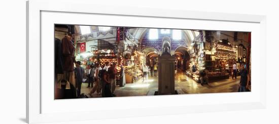 Tourists in a Market, Grand Bazaar, Istanbul, Turkey-null-Framed Photographic Print