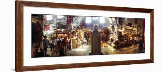 Tourists in a Market, Grand Bazaar, Istanbul, Turkey-null-Framed Photographic Print