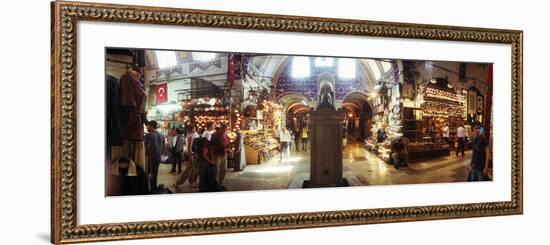 Tourists in a Market, Grand Bazaar, Istanbul, Turkey-null-Framed Photographic Print