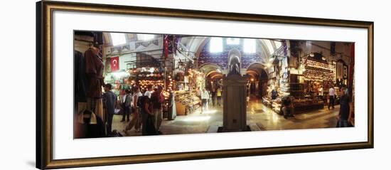 Tourists in a Market, Grand Bazaar, Istanbul, Turkey-null-Framed Photographic Print