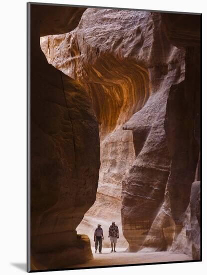 Tourists in Al-Siq, Petra, Jordan-Keren Su-Mounted Photographic Print