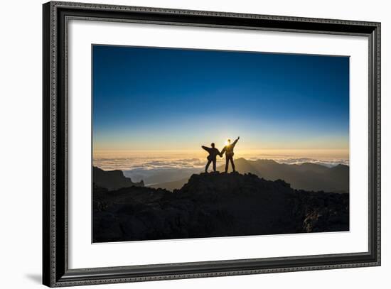 Tourists in Backlight Waiting for Sunset-Michael Runkel-Framed Photographic Print