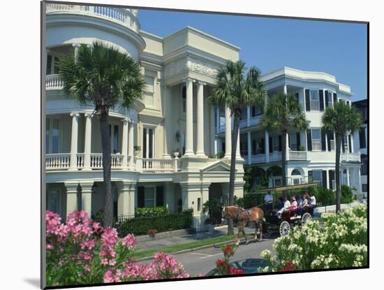 Tourists in Horse Drawn Vehicle, East Battery, Charleston, South Carolina, USA-Richardson Rolf-Mounted Photographic Print