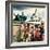 "Tourists in Washington D. C.," August 7, 1948-Constantin Alajalov-Framed Giclee Print