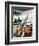 "Tourists in Washington D. C.," Saturday Evening Post Cover, August 7, 1948-Constantin Alajalov-Framed Giclee Print