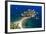 Tourists on Isola Bella Beach, Taormina, Sicily, Italy, Mediterranean, Europe-Matthew Williams-Ellis-Framed Photographic Print