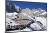 Tourists on Jade Dragon Snow Mountain (Yulong Xueshan), Lijiang, Yunnan, China, Asia-Ian Trower-Mounted Photographic Print