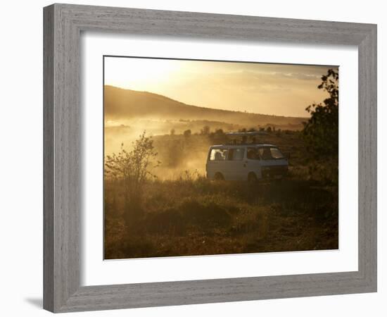 Tourists on Safari in the Masai Mara National Reserve, Kenya, East Africa, Africa-Andrew Mcconnell-Framed Photographic Print