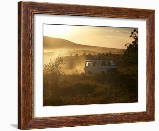 Tourists on Safari in the Masai Mara National Reserve, Kenya, East Africa, Africa-Andrew Mcconnell-Framed Photographic Print