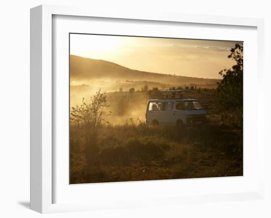 Tourists on Safari in the Masai Mara National Reserve, Kenya, East Africa, Africa-Andrew Mcconnell-Framed Photographic Print