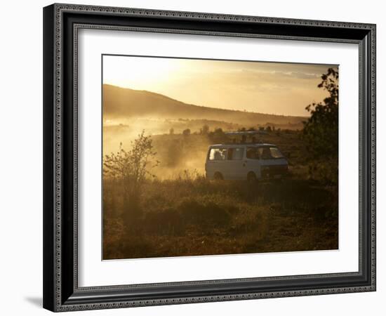 Tourists on Safari in the Masai Mara National Reserve, Kenya, East Africa, Africa-Andrew Mcconnell-Framed Photographic Print