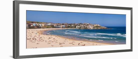 Tourists on the Beach, Bondi Beach, Sydney, New South Wales, Australia-null-Framed Photographic Print