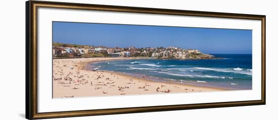 Tourists on the Beach, Bondi Beach, Sydney, New South Wales, Australia-null-Framed Photographic Print