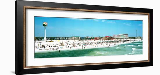 Tourists on the Beach, Pensacola, Escambia County, Florida, USA-null-Framed Photographic Print