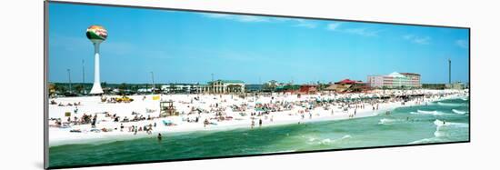 Tourists on the Beach, Pensacola, Escambia County, Florida, USA-null-Mounted Photographic Print