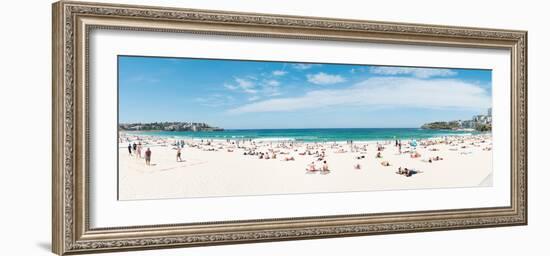 Tourists on the Bondi Beach, Sydney, New South Wales, Australia-null-Framed Photographic Print