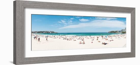 Tourists on the Bondi Beach, Sydney, New South Wales, Australia-null-Framed Photographic Print