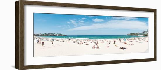 Tourists on the Bondi Beach, Sydney, New South Wales, Australia-null-Framed Photographic Print