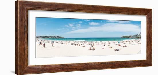 Tourists on the Bondi Beach, Sydney, New South Wales, Australia-null-Framed Photographic Print