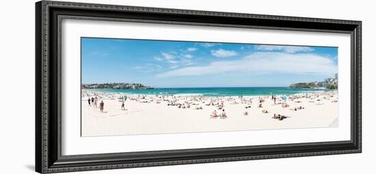 Tourists on the Bondi Beach, Sydney, New South Wales, Australia-null-Framed Photographic Print