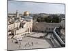 Tourists Praying at a Wall, Wailing Wall, Dome of the Rock, Temple Mount, Jerusalem, Israel-null-Mounted Photographic Print