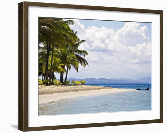 Tourists Sea Kayaking, Boca Del Drago Beach, Colon Island, Bocas Del Toro Province, Panama-Jane Sweeney-Framed Photographic Print