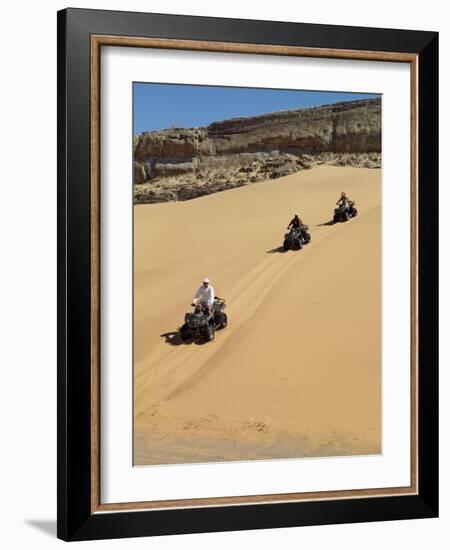 Tourists Set Out on Quad Bikes to Explore Magnificent Desert Scenery of Hartmann's Valley, Nambia-Nigel Pavitt-Framed Photographic Print